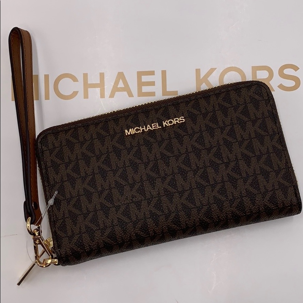 Michael Kors Jet Set Travel Phone Wallet Wristlet - Picture 6 of 16
